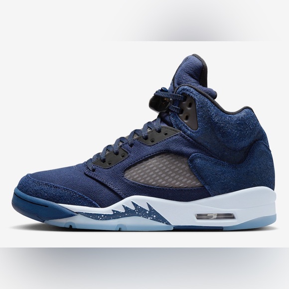 AIR JORDAN 5 MIDNIGHT NAVY black football grey FD6812-400 size 8 - 14 - Picture 5 of 12